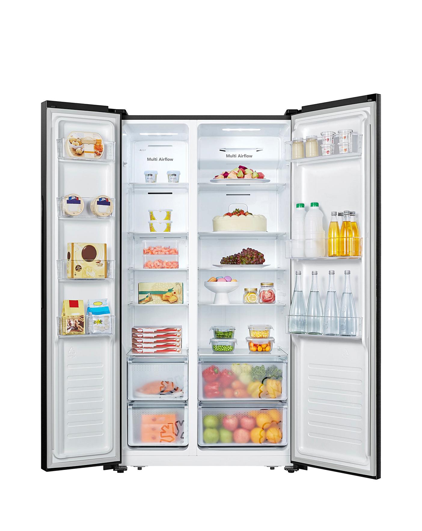  Fridgemaster MS91520BFF American Fridge Freezer, F Rated, No Frost