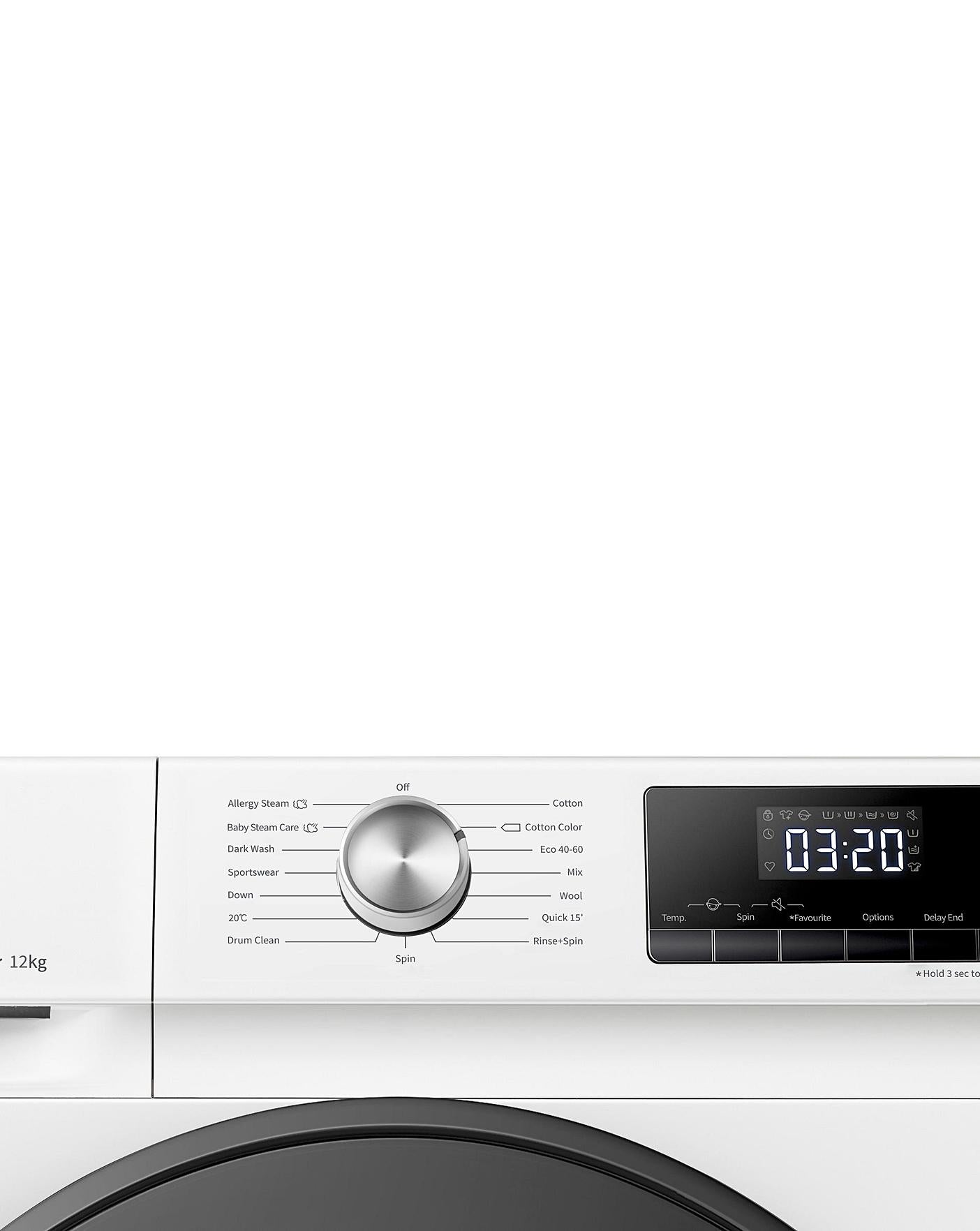  Hisense WFQA1214EVJM 12kg Washing Machine, A Rated, 1400rpm Spin
