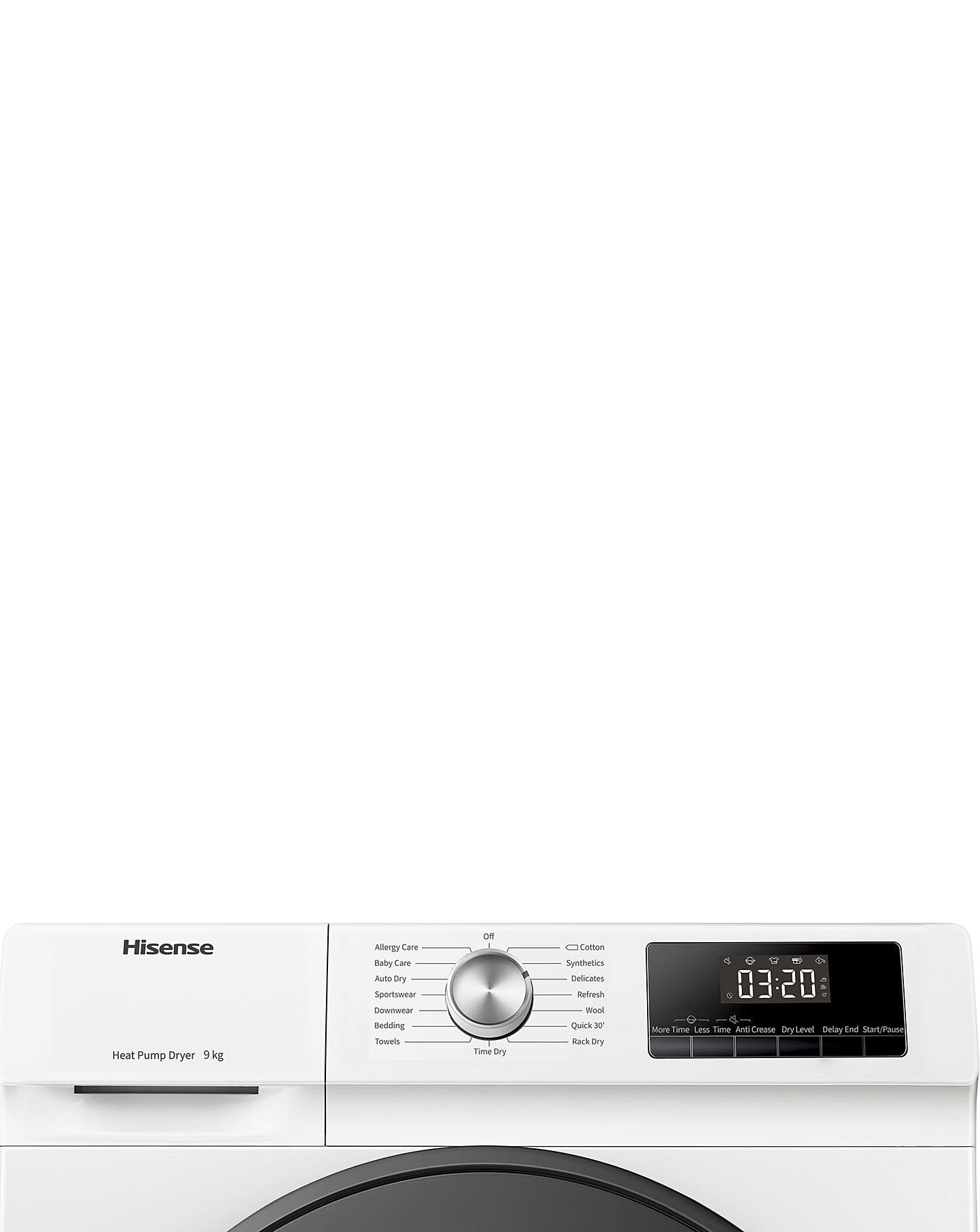  Hisense DHQA902U 9kg Heat Pump Dryer, A++ Rated