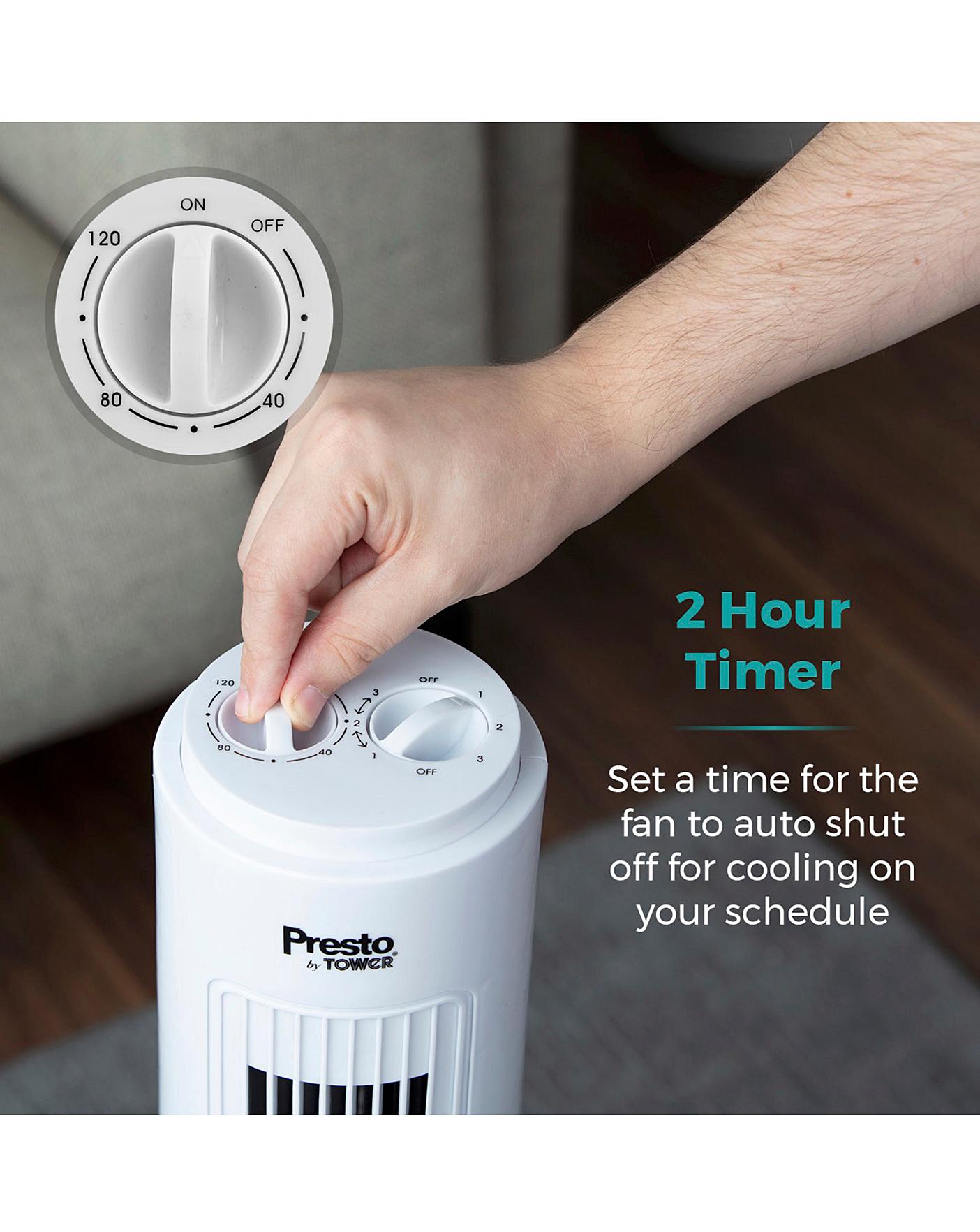  Tower 29 Inch Oscillating White Tower Fan