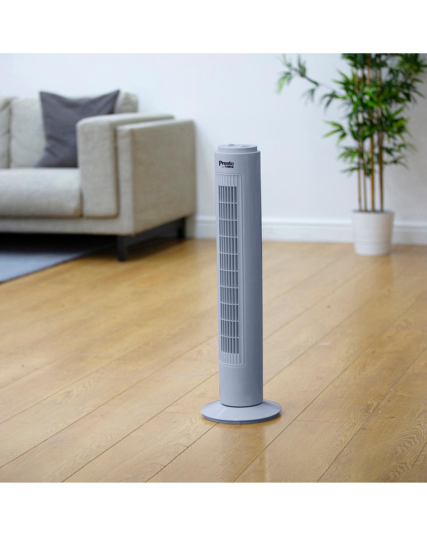  Tower 29 Inch Oscillating Grey Tower Fan
