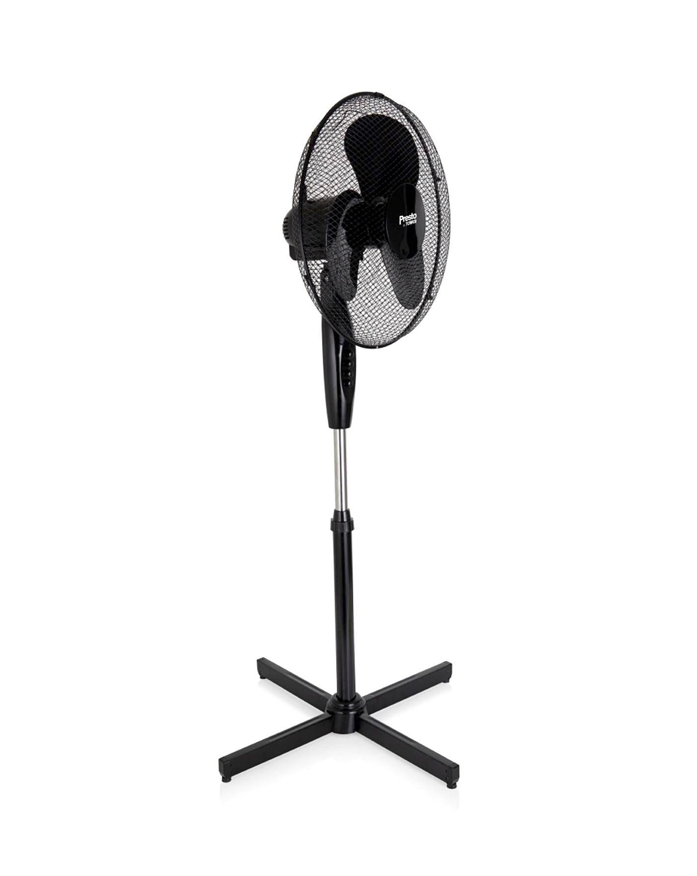  Tower 16 Inch Oscillating Black Stand Fan