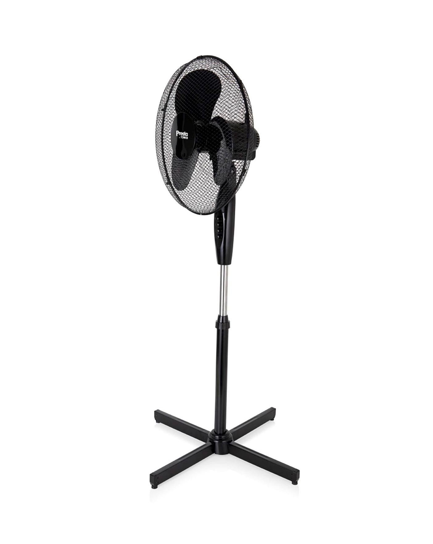  Tower 16 Inch Oscillating Black Stand Fan