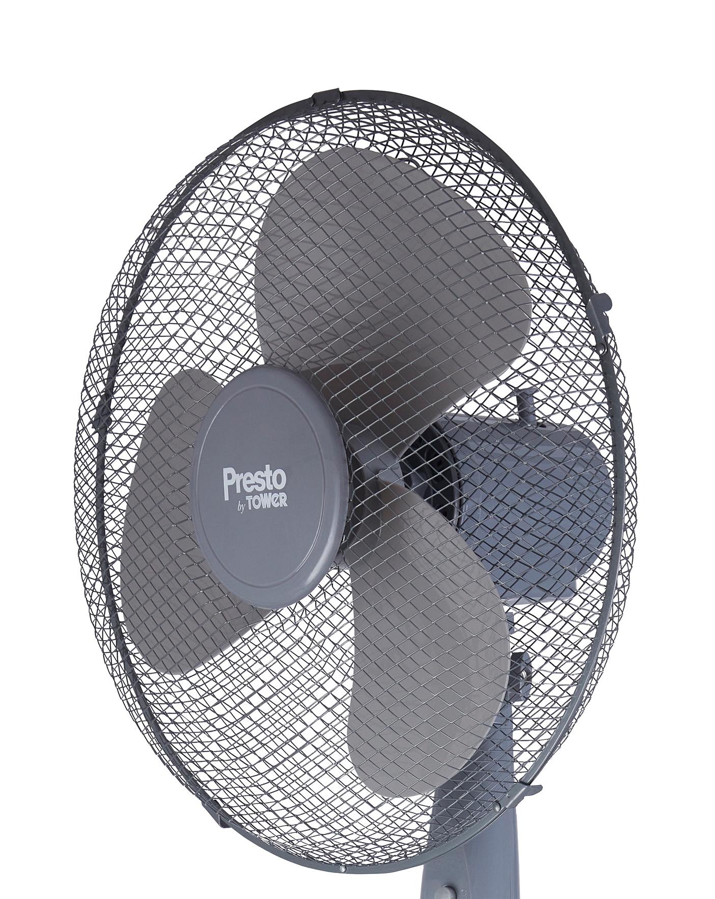  Tower 16 Inch Oscillating Grey Stand Fan