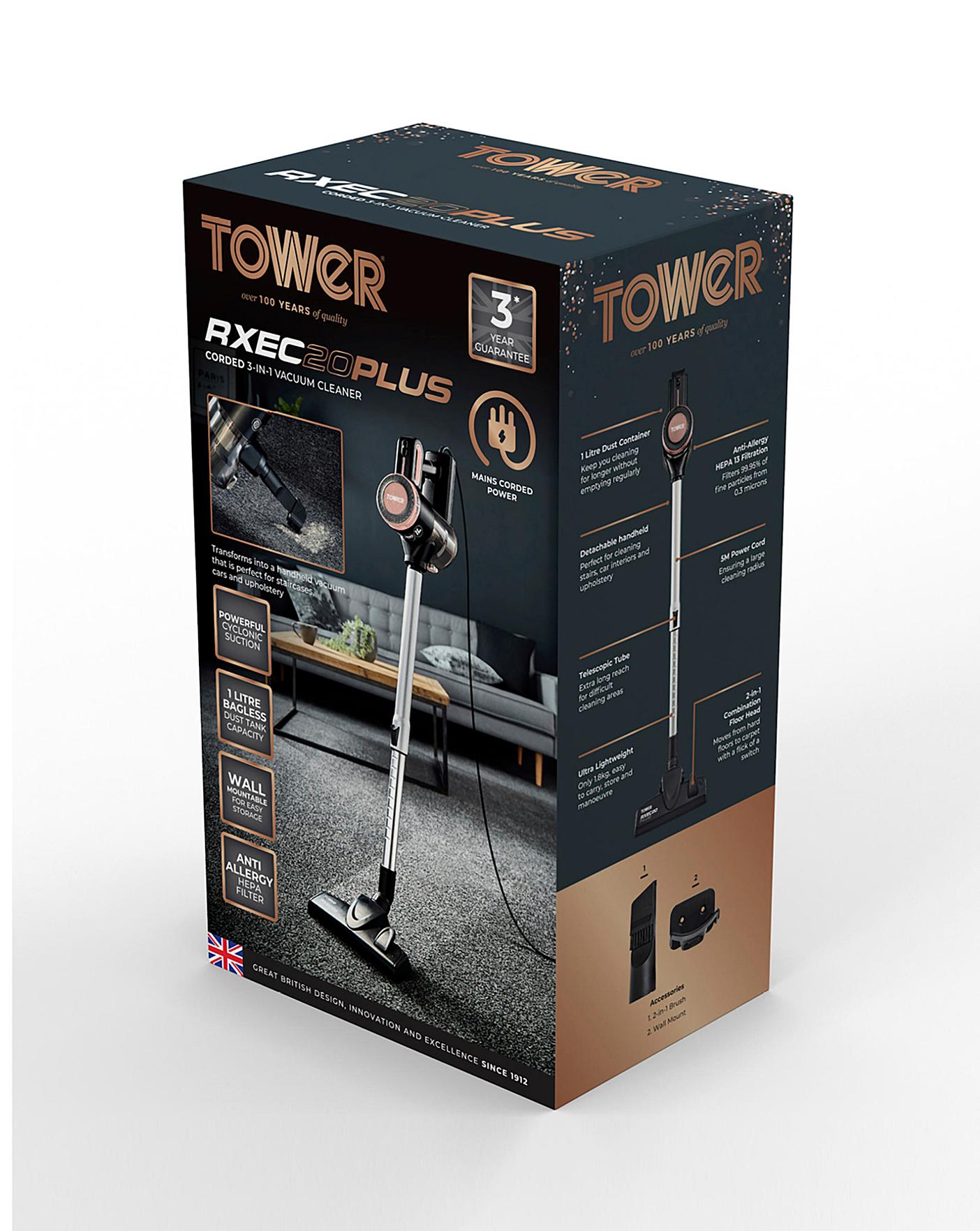  Tower RXEC20 Pro Corded 3 In 1 Rose Gold Vacuum Cleaner