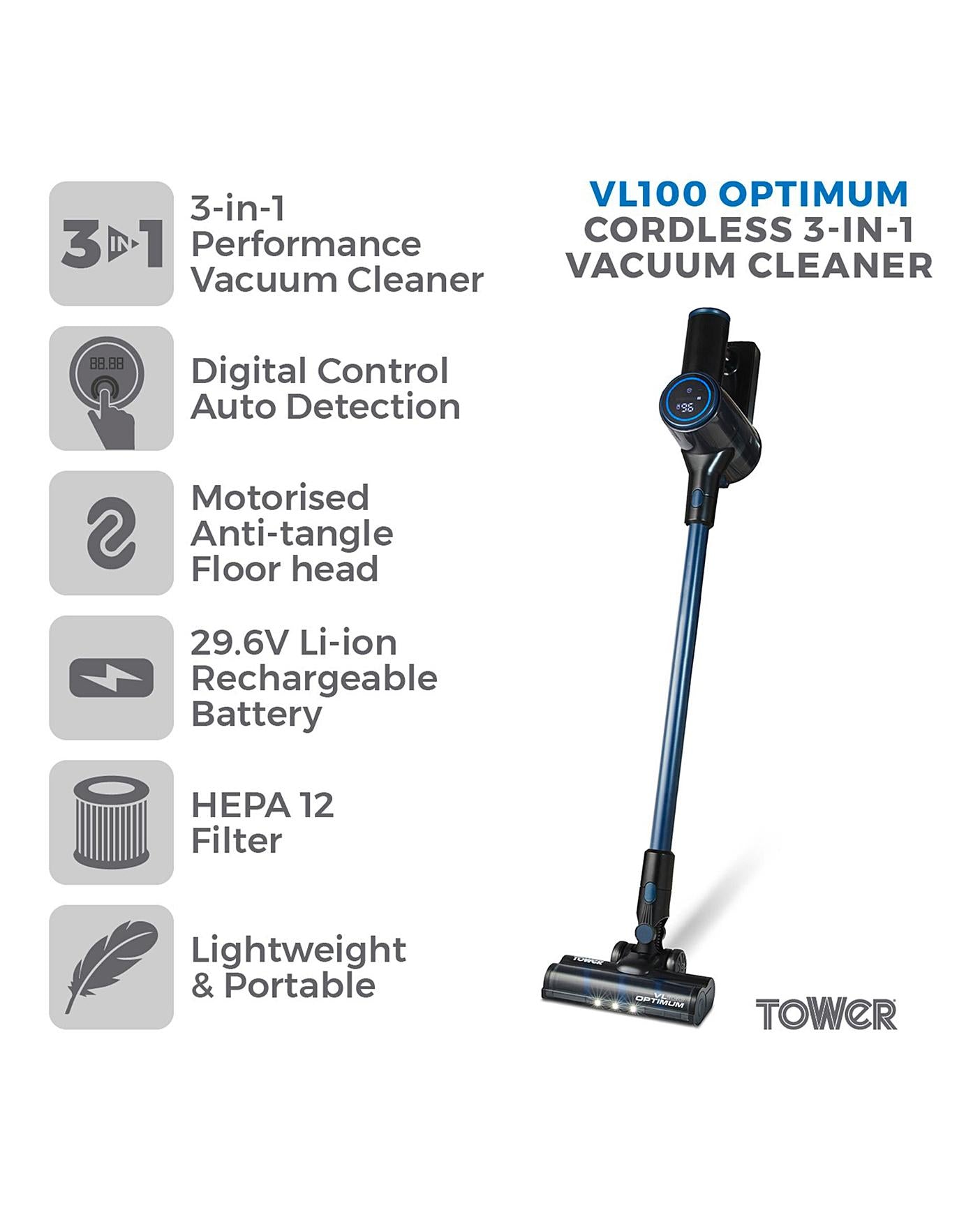  Tower VL100 Optimum Digital Anti-Tangle Vacuum Cleaner