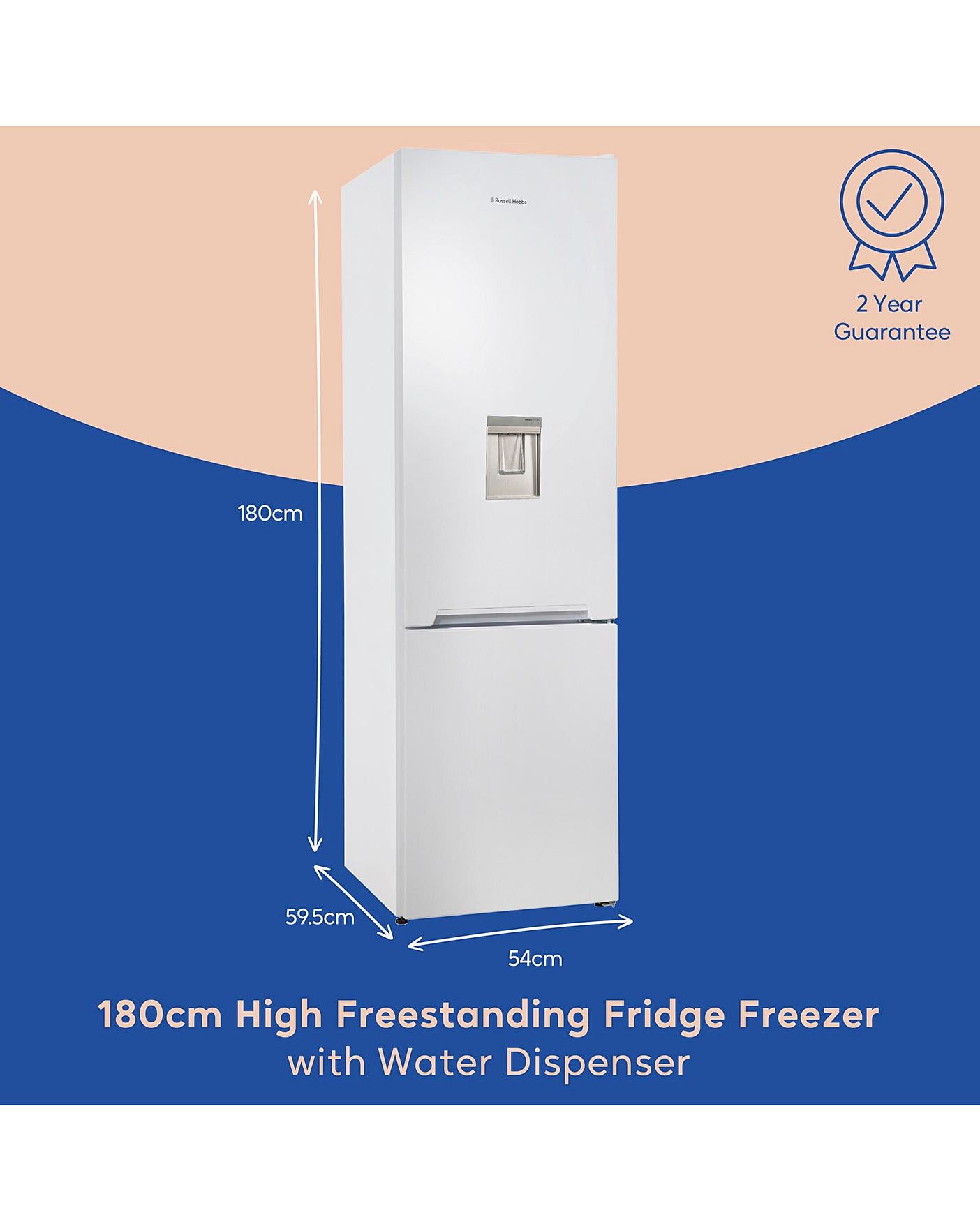  Russell Hobbs RH180FFFF55-WD Frost-Free, F Rated Fridge Freezer +Water Dispenser