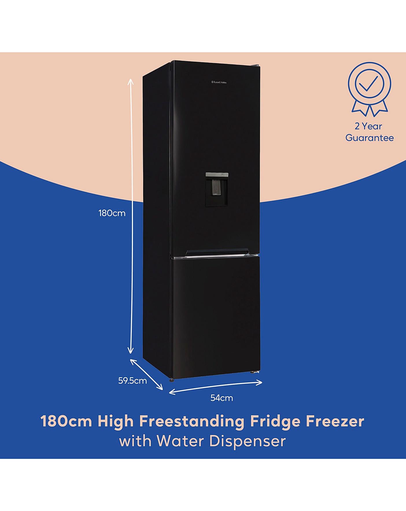  Russell Hobbs RH180FFFF55B-WD Frost-Free, F RatedFridge Freezer +Water Dispenser