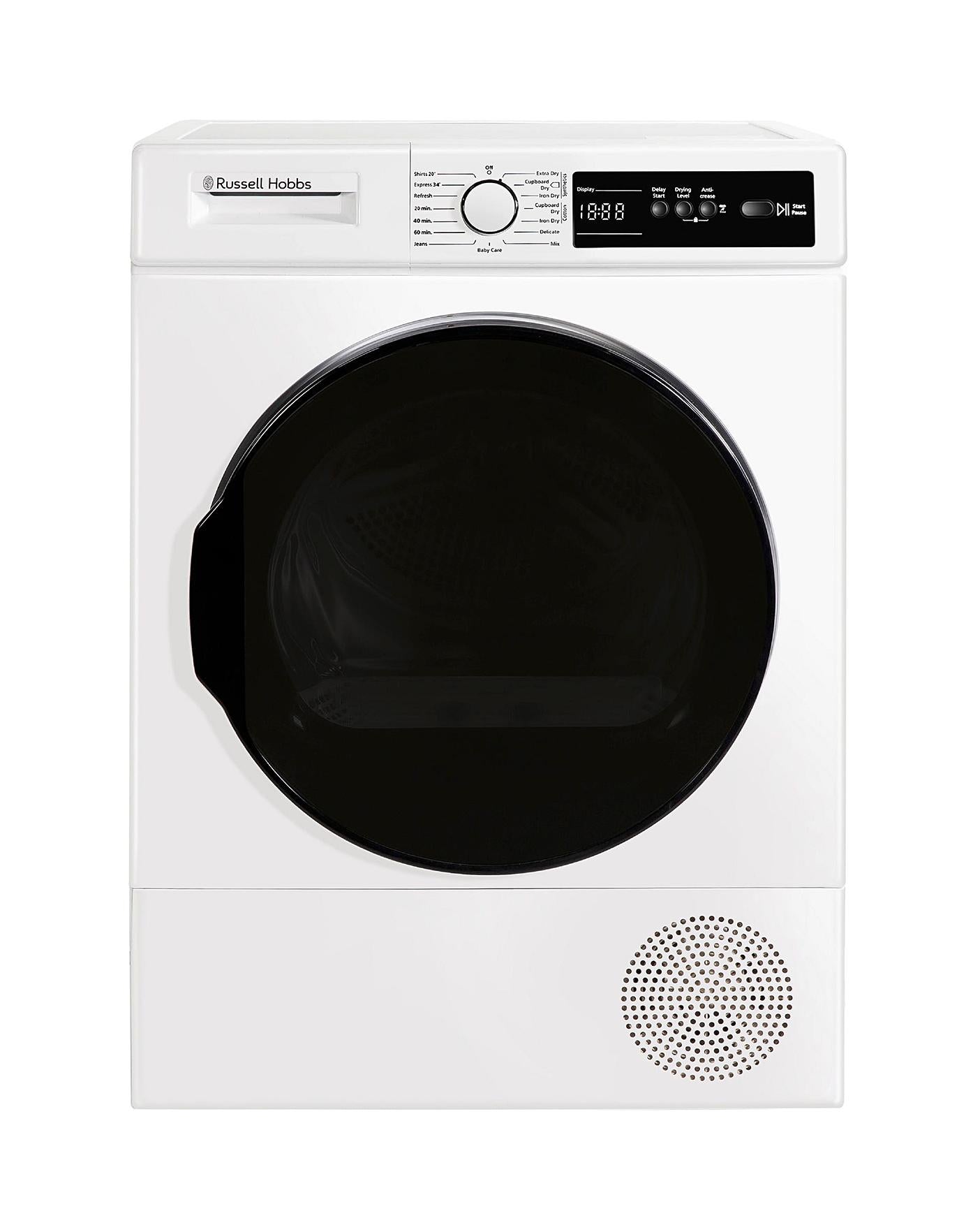  Russell Hobbs RH9HPTD111W, 9kg, Heat Pump Tumble Dryer - White