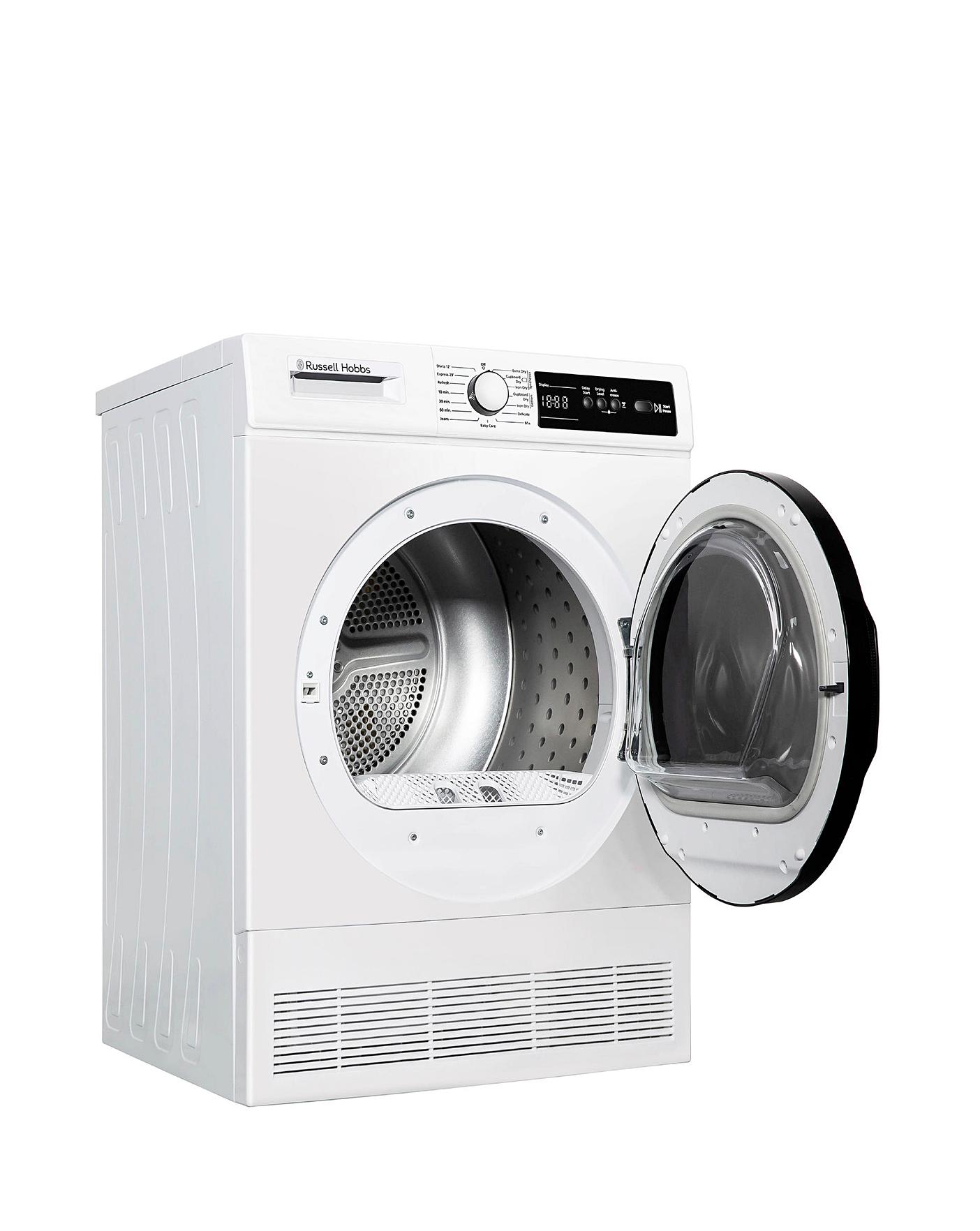  Russell Hobbs RH8CTD111W, 8kg, Condenser Tumble Dryer - White